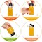 24 Pack 4oz Empty PET Plastic Juice Bottles with Leak-Proof Caps Lids